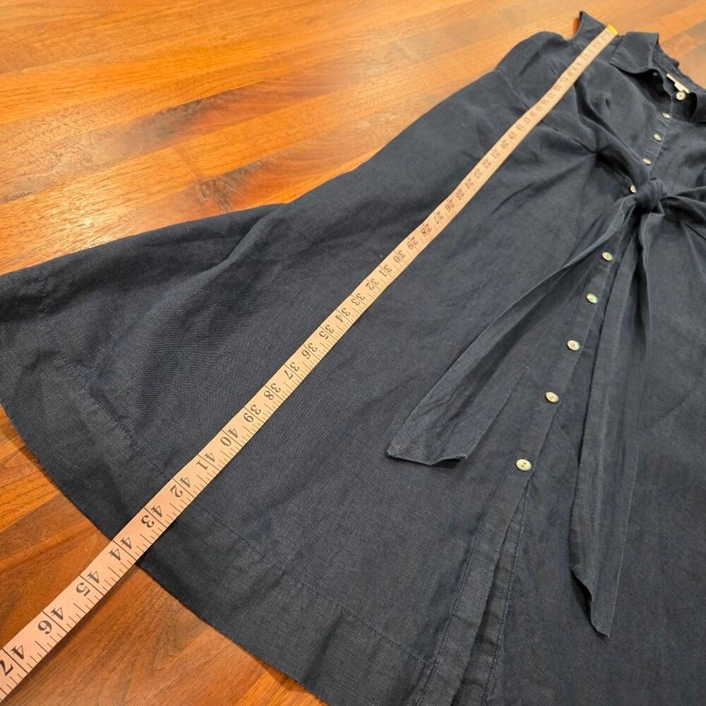 J. Jill Love Linen 100% Linen Sleeveless Button-Down Midi Shirt Dress Petite XL - Picture 7 of 10